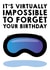 Funny Birthday Card - Virtual Reality - Apple Vision Pro created by Designer By Lockdown