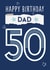 Classic Birthday Card - for Dad - 50th created by Betty Kitten