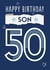 Classic Birthday Card - For Son - 50th created by Betty Kitten