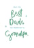 Cute Fathers Day Card - Best Dad's get promoted to Grandpa created by Seabird Studio