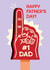 #1 Dad Foam Finger - Father's Day Card - Sports Fan created by Folio | Ian Owen
