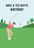 Golf Birthday Card - Hole in one pun, golf lover created by Helen Richmond
