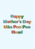 Funny Mother's Day Card - From The Kids - Miss Poo Poo Head created by Pottsy Prints