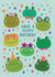Cute Frog Birthday Card - Hoppy Birthday created by Mifkins