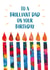 Colourful Birthday Card - For Dad - Candles created by size3art