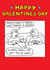 Funny Valentines Day Card - Sometimes I Feels Like Three's A Crowd created by Off The Leash Cartoons by Rupert Fawcett