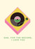 Cute Father's Day Card - Retro Music Vinyl created by Lucy Maggie Designs