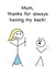 Funny Mother's Day Card - Stick Mum Pun created by Pottsy Prints