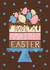 Pretty Easter Cake card - choc full of eggs and Spring flowers created by Louise Brainwood