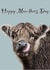 Happy Moo-thers Day card. Cute, funny. Perfect for animal lovers created by Holly Burton
