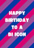 Bright birthday card - bisexual flag created by GawjusCards