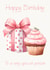 Happy Birthday to a Very Special Person Pink Gift Box and Cupcake created by Tanya Hall