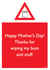 Funny Mother's Day card - Wiping bum created by Brainbox Candy