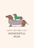 Cute Mother's Day Card - Sausage Dogs created by Studio Mads
