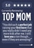 Top Mom Review - Funny Mother's Day Card - From First Born created by Designs By Andy