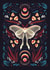 Magical Moon Moth - Nature Folk Witch - Spiritual Growth Transformation created by Grace Wright