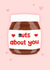 Cute Anniversary Card - Nuts About You - Nutella created by Sydney Jo Designs