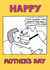 Funny Mother's Day card for dog-mum created by Off The Leash Cartoons by Rupert Fawcett