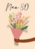 Pretty 80th Birthday Card - for Nan created by Quinton cards
