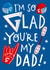 Funny Gladiators Father's day Card - I'm So GLAD You're My Dad! created by @AimeeStevens.Design