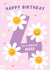 Daisies 4th Birthday Card - For Niece created by Macie Dot Doodles