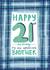 Classic 21st Birthday card - for Brother created by Juniper and Rose Studio