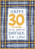 Classic 30th Birthday card - for Brother-in-law created by Juniper and Rose Studio