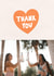 Cute Thank You Photo Card - Thank You Heart created by @hollielonglanddesigns