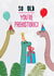 Funny Dinosaur Birthday Card - So old - prehistoric created by Pencilface