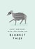 Funny Whippet Birthday Card - Blanket Thief - From the dog created by Studio Mads