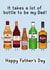 Funny Father's Day Card - Booze - Lot of Bottle created by Of Life & Lemons Ltd.