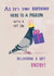 Silly Birthday Card - Pigeon in a Party Hat - enjoy! created by Pencilface