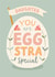Cute Easter Card - for an EGGstra Special Daughter - Easter Egg created by The Pattern Press