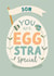 Cute Easter Card - for an EGGstra Special Son - Easter Egg created by The Pattern Press