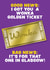 Funny Wonka Experience Card - Golden Ticket created by MOJO Creative Studio