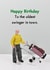 Funny Birthday Card - To the oldest swinger created by Bold & Bright Cards