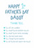 Cute 1st Fathers Day Card - From Baby - Best Daddy - New Dad Card created by @hollielonglanddesigns