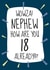 Cool 18th Birthday Card - For Brilliant Nephews! created by Amy Munro