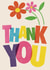Cute retro lettering Thank You card for a friend or loved one created by Rebecca McConnachie