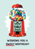 Retro Birthday Card - Colourful Gumball Sweet Machine created by Folio | Ian Owen