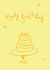 Pretty Birthday Card - Yellow Cake created by Bellynam Studio