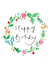 Pretty Birthday Card - Floral Wreath created by Bellynam Studio