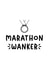 Marathon Wanker Card - London Marathon - for Runners created by Oh No!