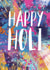 Happy Holi card - colour burst created by Rebecca Prinn