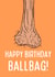 Rude Birthday Card - Happy Birthday Ballbag! created by Billy's Ballbags