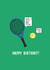 Funny Birthday Card - for a Tennis Lover created by Pen and Puns