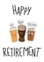 Funny alcohol retirement card cartoon design beer created by prints by beth