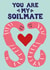 Cute Anniversary Card - Worm Pun - Soilmate created by Woah there Pickle