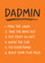 Funny Father's Day Card - For Dad - Dadmin Joke created by Tiger Feet Creations