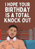 Funny Birthday Card - Anthony Joshua - Boxing - Have a Knock Out Day created by Original Fox Cards